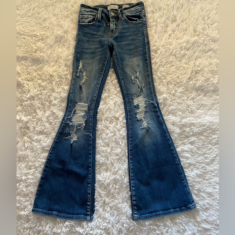 KanCan Girls size 10 Mid-Rise Flare Jeans